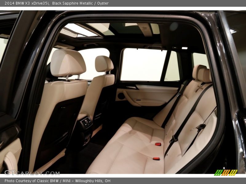 Black Sapphire Metallic / Oyster 2014 BMW X3 xDrive35i