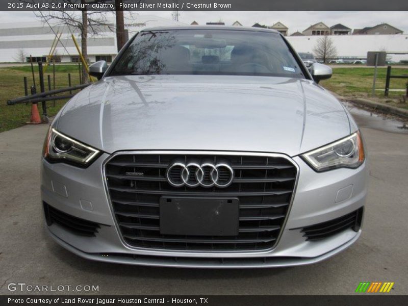 Florett Silver Metallic / Chestnut Brown 2015 Audi A3 2.0 Premium quattro