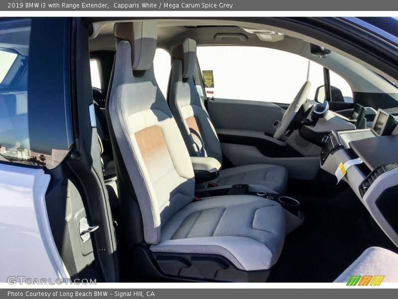 Capparis White / Mega Carum Spice Grey 2019 BMW i3 with Range Extender
