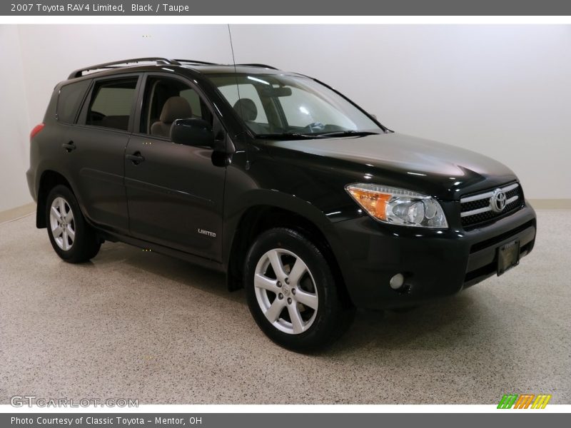 Black / Taupe 2007 Toyota RAV4 Limited