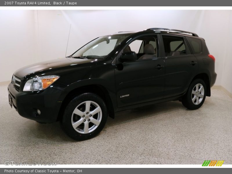 Black / Taupe 2007 Toyota RAV4 Limited