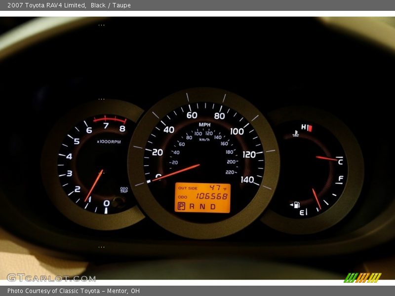 Black / Taupe 2007 Toyota RAV4 Limited