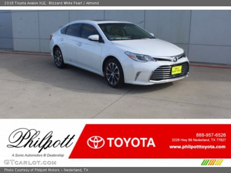 Blizzard White Pearl / Almond 2018 Toyota Avalon XLE