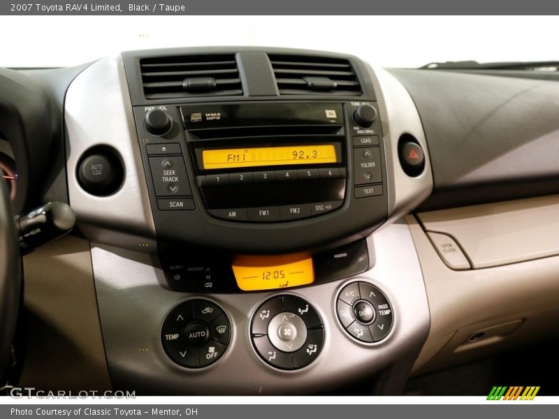 Black / Taupe 2007 Toyota RAV4 Limited