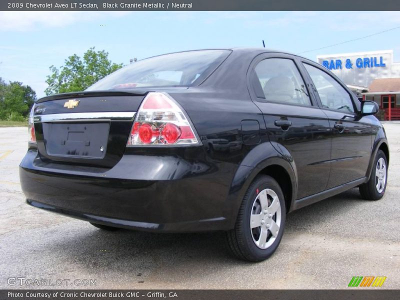 Black Granite Metallic / Neutral 2009 Chevrolet Aveo LT Sedan