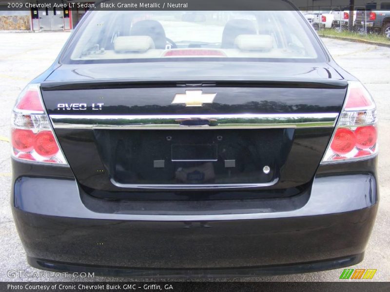 Black Granite Metallic / Neutral 2009 Chevrolet Aveo LT Sedan