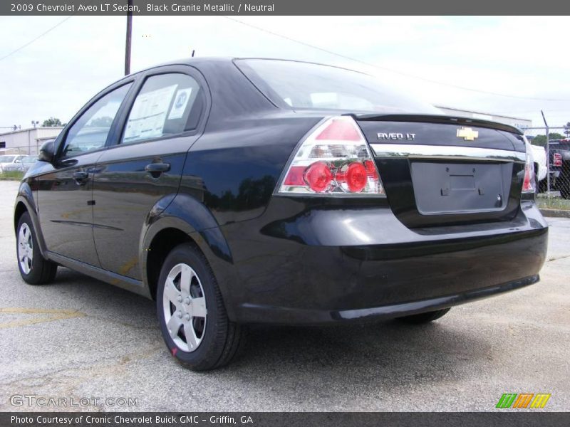 Black Granite Metallic / Neutral 2009 Chevrolet Aveo LT Sedan
