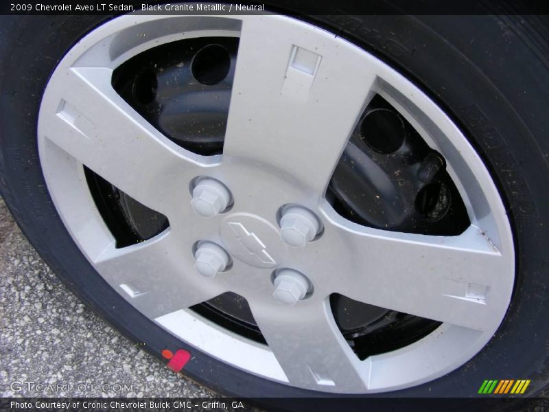 Black Granite Metallic / Neutral 2009 Chevrolet Aveo LT Sedan