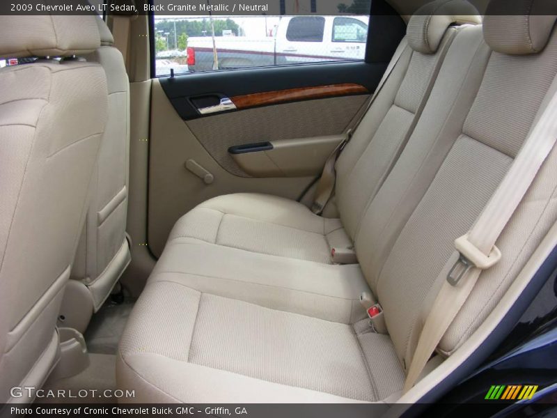Black Granite Metallic / Neutral 2009 Chevrolet Aveo LT Sedan