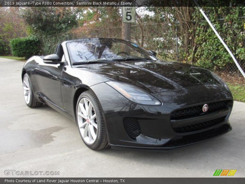 Santorini Black Metallic / Ebony 2019 Jaguar F-Type P380 Convertible