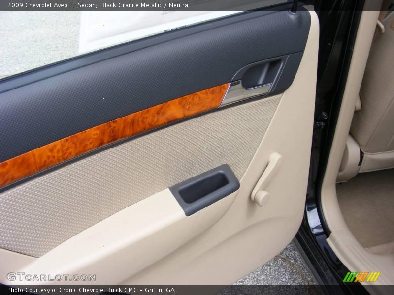 Black Granite Metallic / Neutral 2009 Chevrolet Aveo LT Sedan