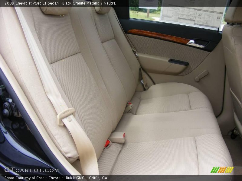 Black Granite Metallic / Neutral 2009 Chevrolet Aveo LT Sedan