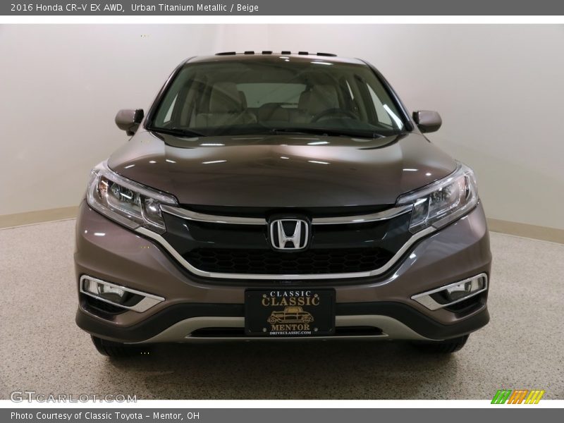 Urban Titanium Metallic / Beige 2016 Honda CR-V EX AWD