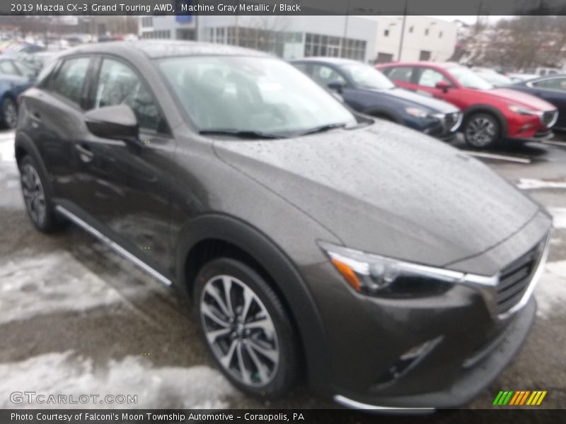 Machine Gray Metallic / Black 2019 Mazda CX-3 Grand Touring AWD