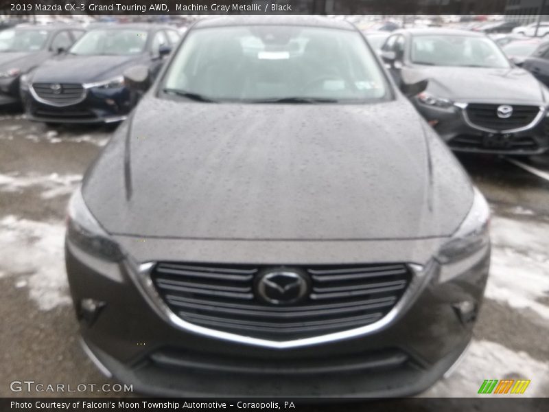Machine Gray Metallic / Black 2019 Mazda CX-3 Grand Touring AWD
