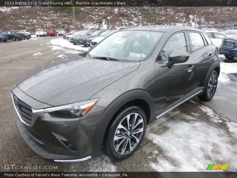Machine Gray Metallic / Black 2019 Mazda CX-3 Grand Touring AWD