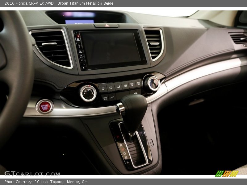Urban Titanium Metallic / Beige 2016 Honda CR-V EX AWD