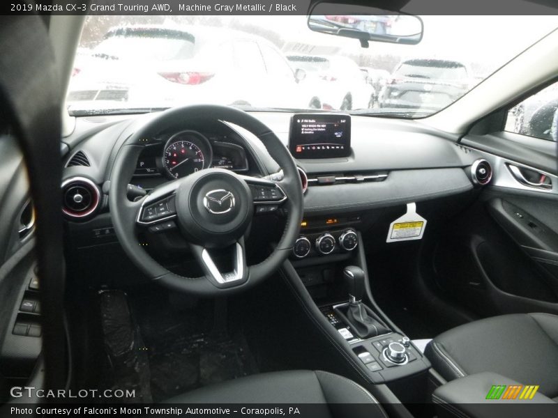 Machine Gray Metallic / Black 2019 Mazda CX-3 Grand Touring AWD