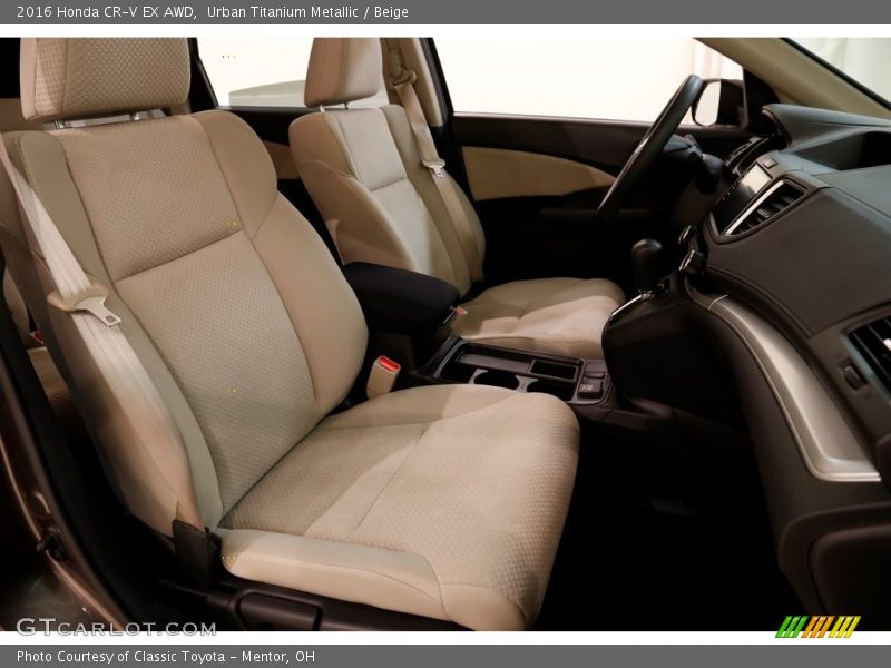 Urban Titanium Metallic / Beige 2016 Honda CR-V EX AWD