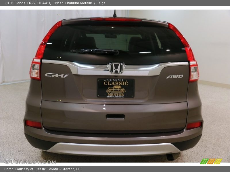Urban Titanium Metallic / Beige 2016 Honda CR-V EX AWD