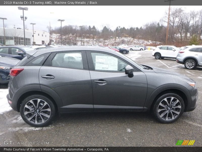 Machine Gray Metallic / Black 2019 Mazda CX-3 Touring AWD
