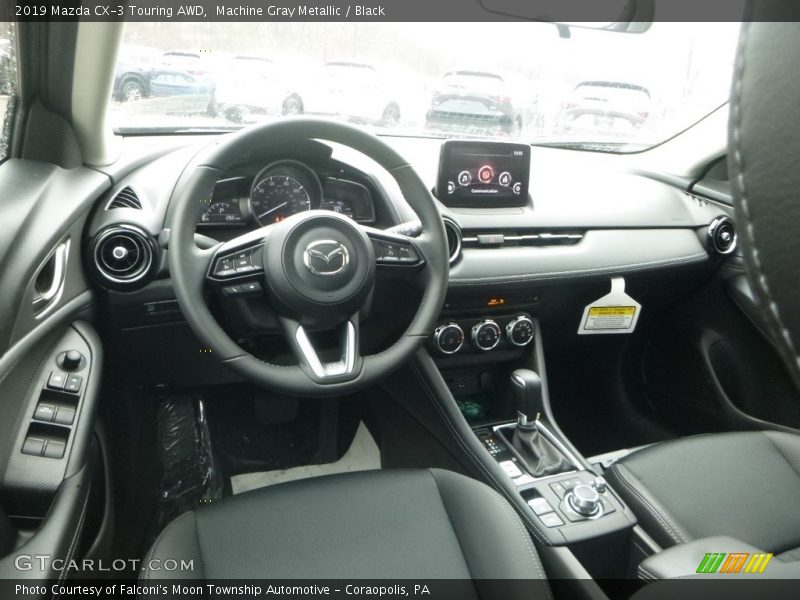 Machine Gray Metallic / Black 2019 Mazda CX-3 Touring AWD