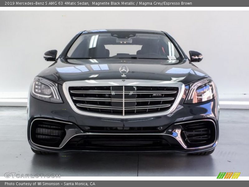 Magnetite Black Metallic / Magma Grey/Espresso Brown 2019 Mercedes-Benz S AMG 63 4Matic Sedan