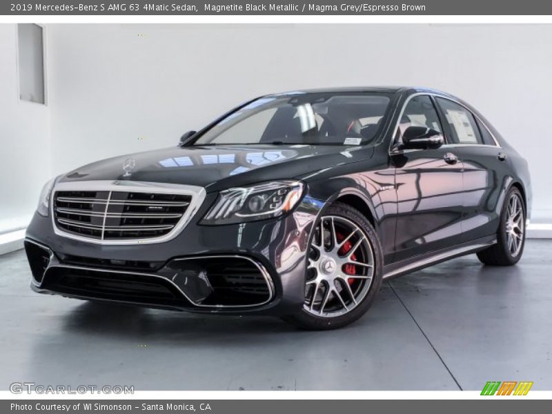 Magnetite Black Metallic / Magma Grey/Espresso Brown 2019 Mercedes-Benz S AMG 63 4Matic Sedan