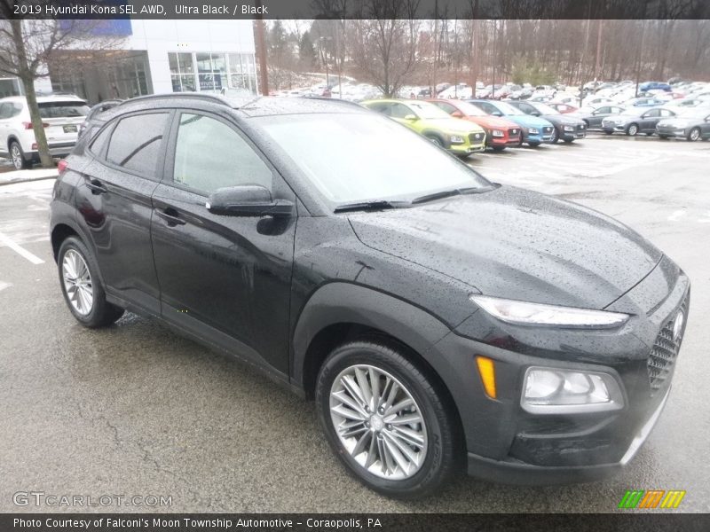 Ultra Black / Black 2019 Hyundai Kona SEL AWD