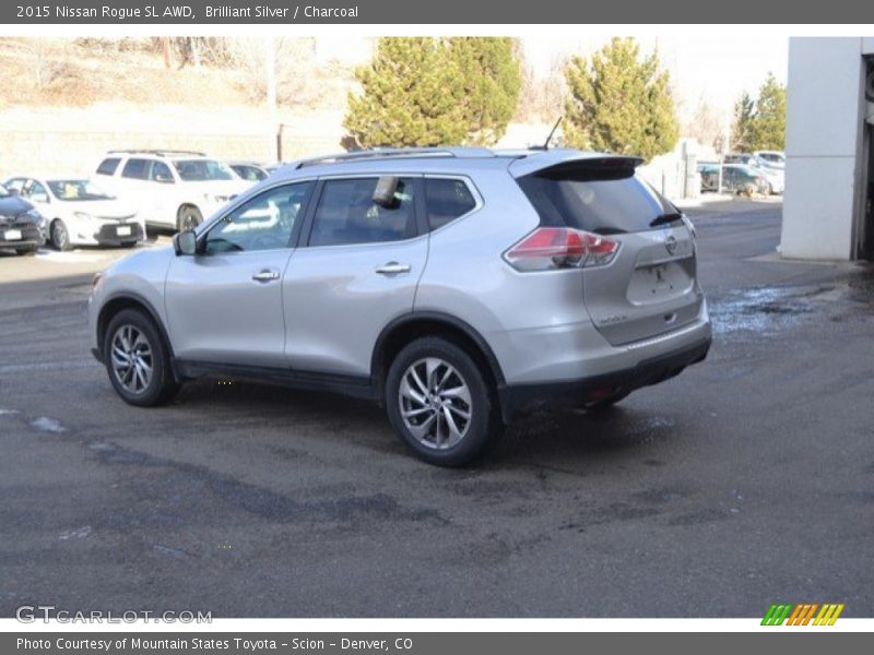 Brilliant Silver / Charcoal 2015 Nissan Rogue SL AWD