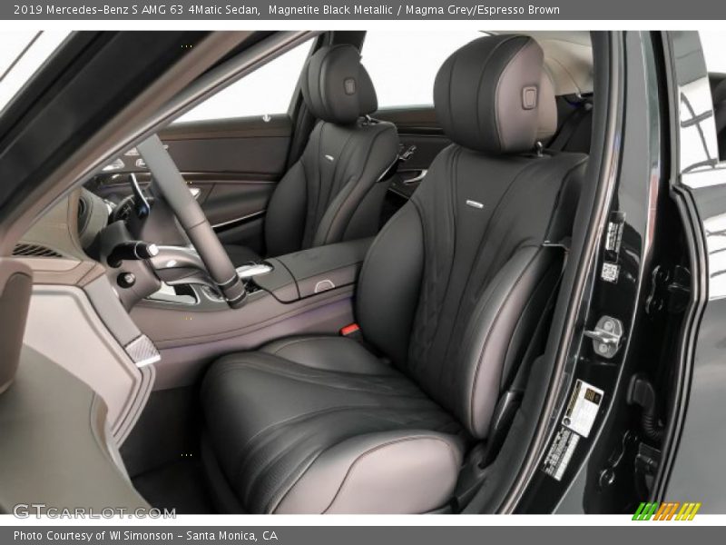  2019 S AMG 63 4Matic Sedan Magma Grey/Espresso Brown Interior