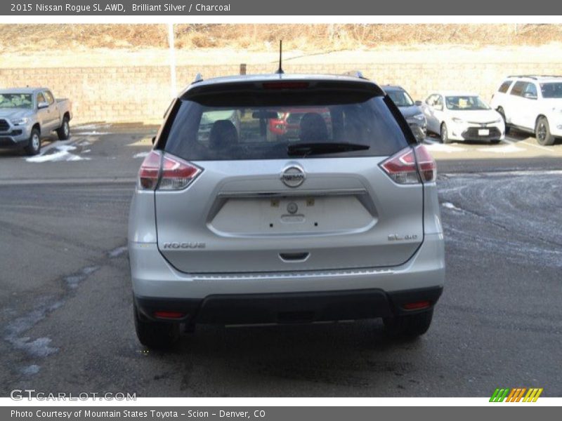 Brilliant Silver / Charcoal 2015 Nissan Rogue SL AWD