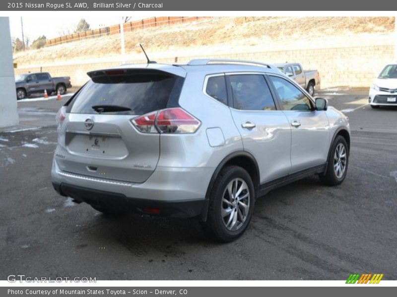 Brilliant Silver / Charcoal 2015 Nissan Rogue SL AWD