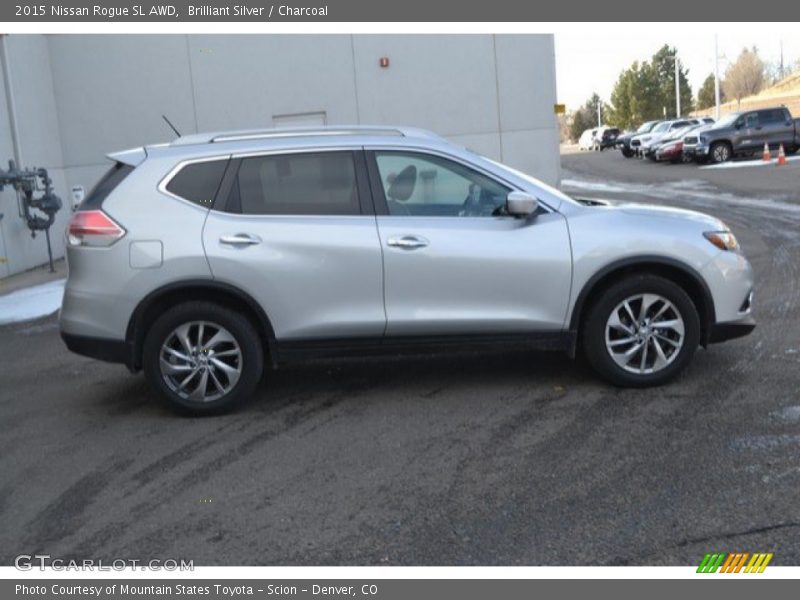 Brilliant Silver / Charcoal 2015 Nissan Rogue SL AWD