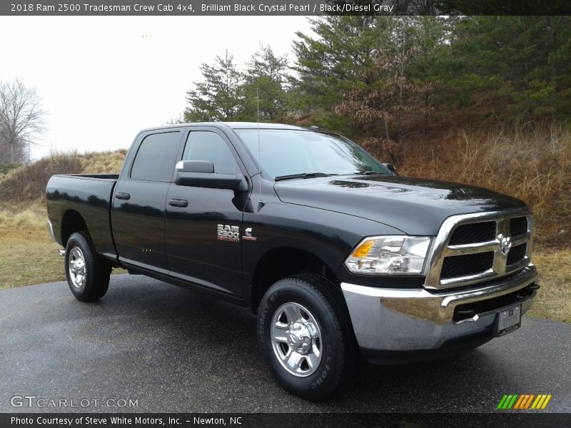 Brilliant Black Crystal Pearl / Black/Diesel Gray 2018 Ram 2500 Tradesman Crew Cab 4x4