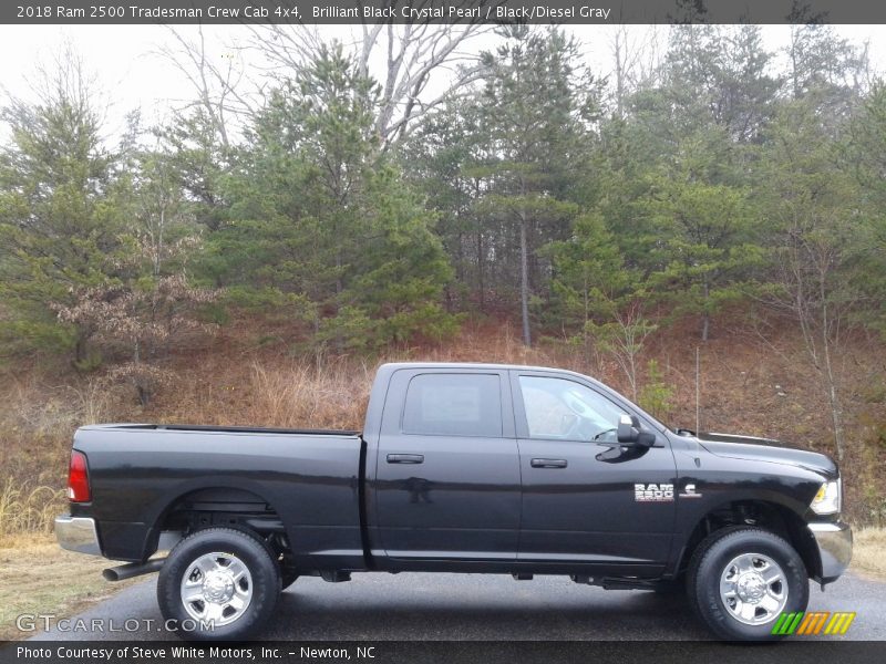 Brilliant Black Crystal Pearl / Black/Diesel Gray 2018 Ram 2500 Tradesman Crew Cab 4x4