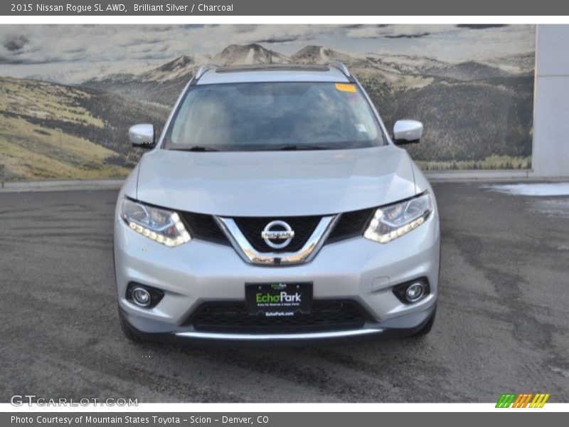 Brilliant Silver / Charcoal 2015 Nissan Rogue SL AWD
