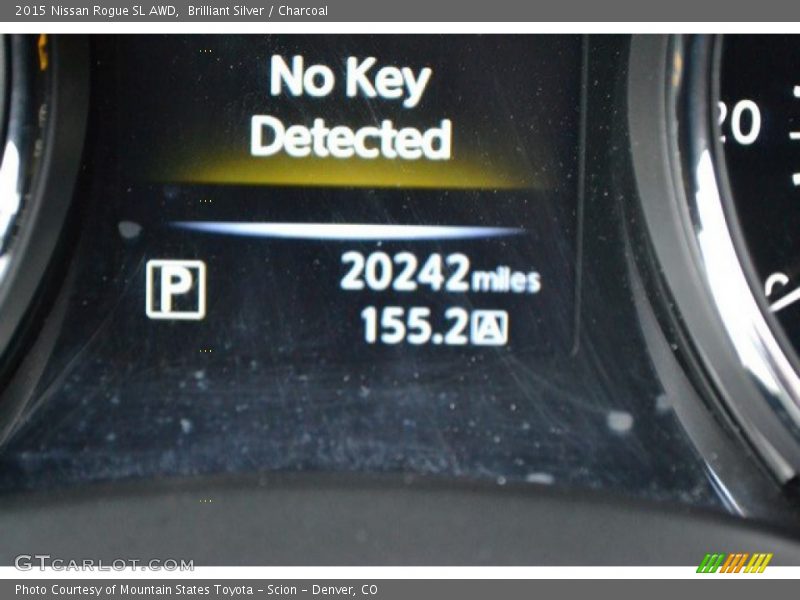 Brilliant Silver / Charcoal 2015 Nissan Rogue SL AWD