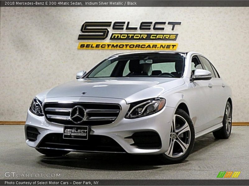 Iridium Silver Metallic / Black 2018 Mercedes-Benz E 300 4Matic Sedan