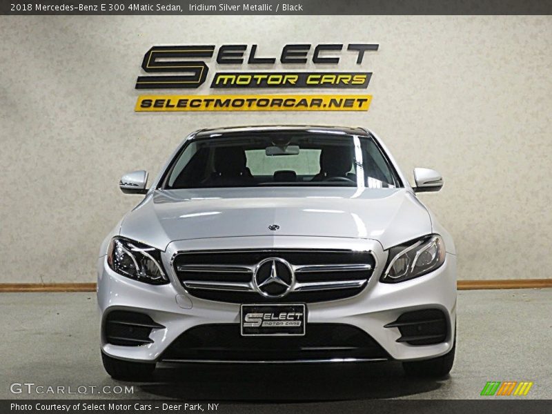 Iridium Silver Metallic / Black 2018 Mercedes-Benz E 300 4Matic Sedan