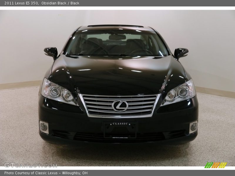 Obsidian Black / Black 2011 Lexus ES 350