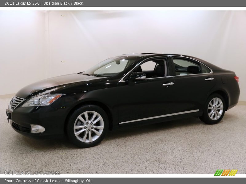 Obsidian Black / Black 2011 Lexus ES 350