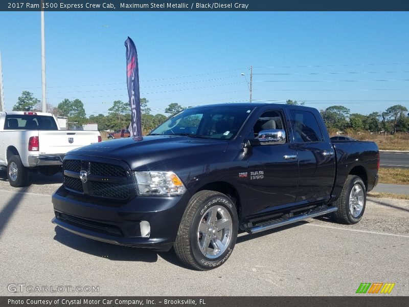 Maximum Steel Metallic / Black/Diesel Gray 2017 Ram 1500 Express Crew Cab