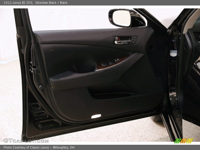 Obsidian Black / Black 2011 Lexus ES 350