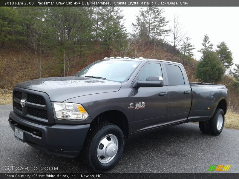 Granite Crystal Metallic / Black/Diesel Gray 2018 Ram 3500 Tradesman Crew Cab 4x4 Dual Rear Wheel