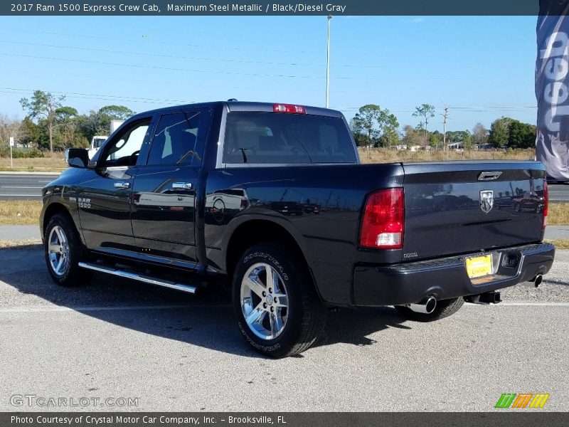 Maximum Steel Metallic / Black/Diesel Gray 2017 Ram 1500 Express Crew Cab