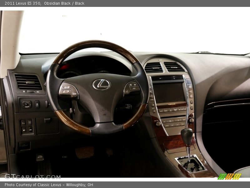 Obsidian Black / Black 2011 Lexus ES 350