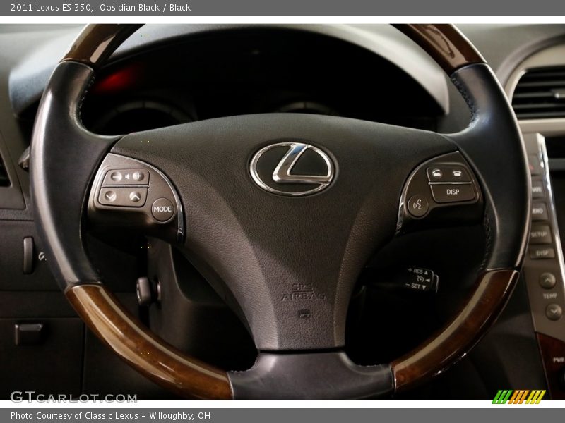 Obsidian Black / Black 2011 Lexus ES 350