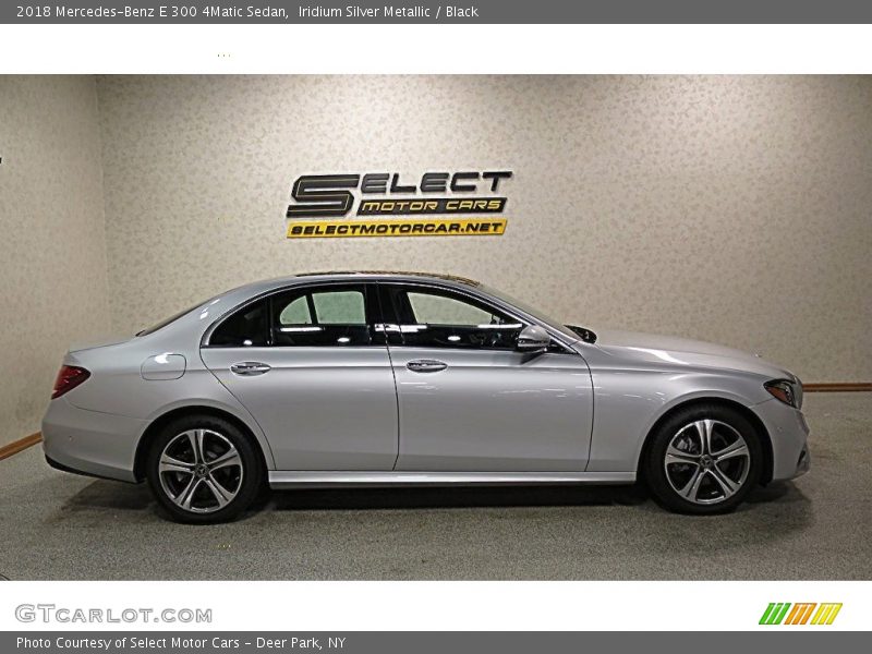 Iridium Silver Metallic / Black 2018 Mercedes-Benz E 300 4Matic Sedan