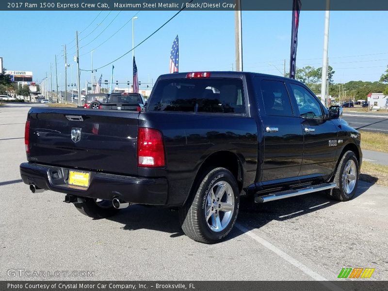 Maximum Steel Metallic / Black/Diesel Gray 2017 Ram 1500 Express Crew Cab